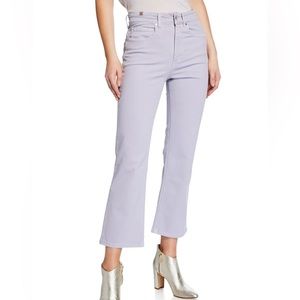 Atelier Notify Italy Light Purple Bootcut High Waist Cropped Jeans Pants - 28